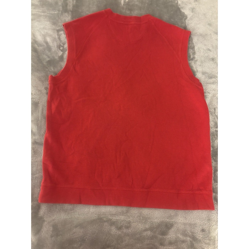 VTG Nike Sweater Vest Vintage Men's Y2K Red Golf Football Faded Sleeveless Lg - Picture 8 of 8